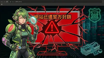 【深度解析】AT99 遭刑事警察局封鎖！at99tw.com.tw 新網址是詐騙嗎？教你從「封鎖紅條」與「換殼黑網」看懂博弈產業風險
