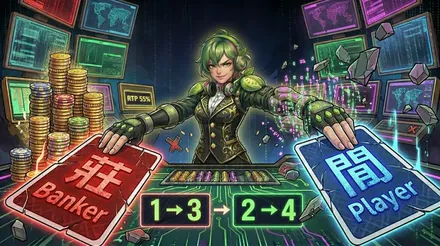 【2026攻略】真人百家樂必勝法：揭秘賭場最怕的 1-3-2-4 投注策略與期望值真相