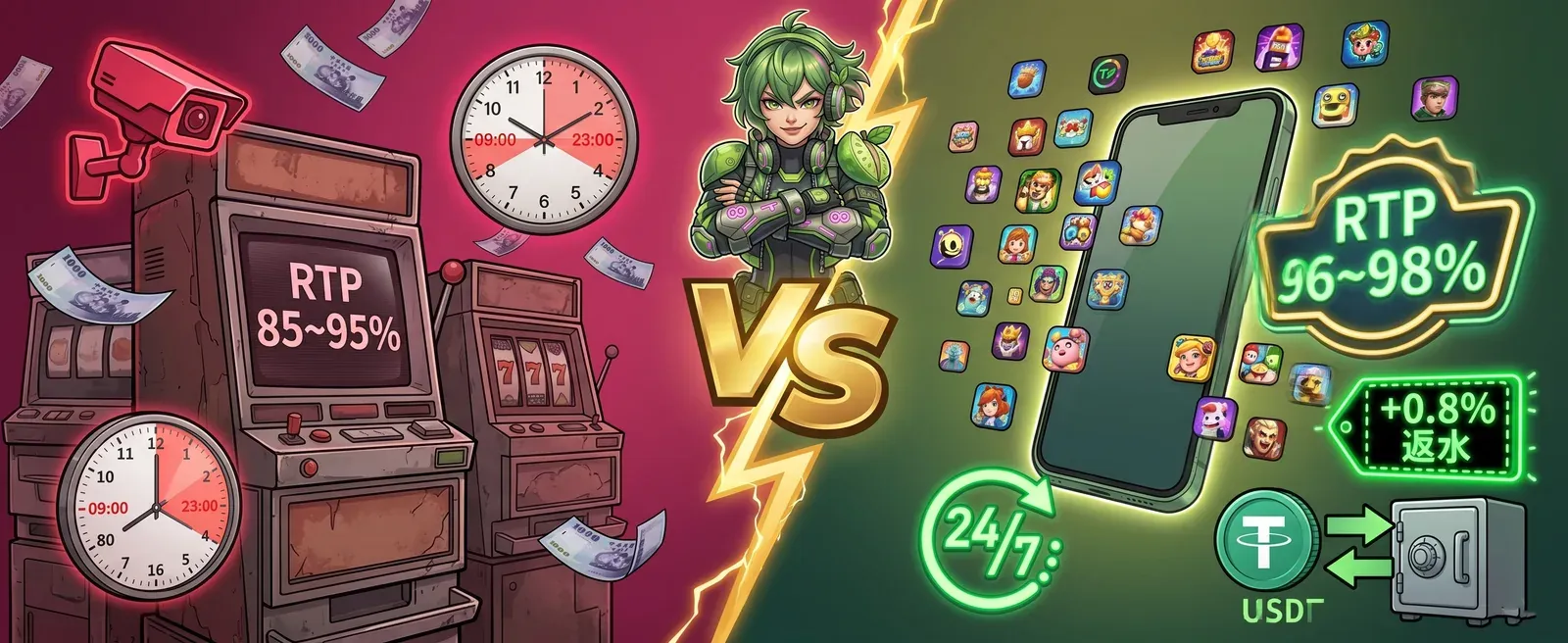實體遊藝場 vs 線上娛樂城六大指標全面對決
